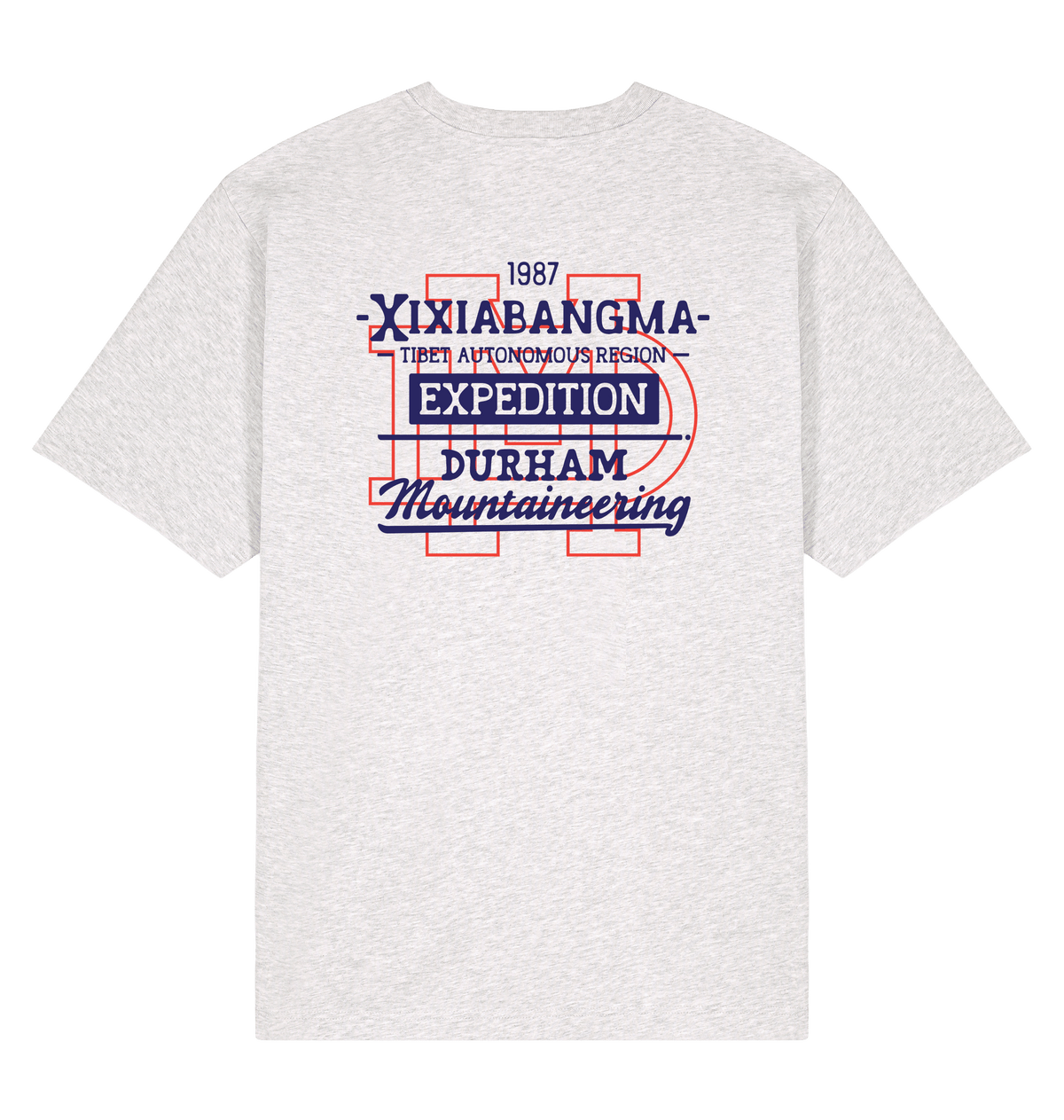 Cool Heather Grey Printed T-shirt Back