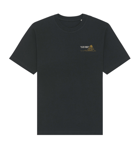 Black Printed T-shirt Front