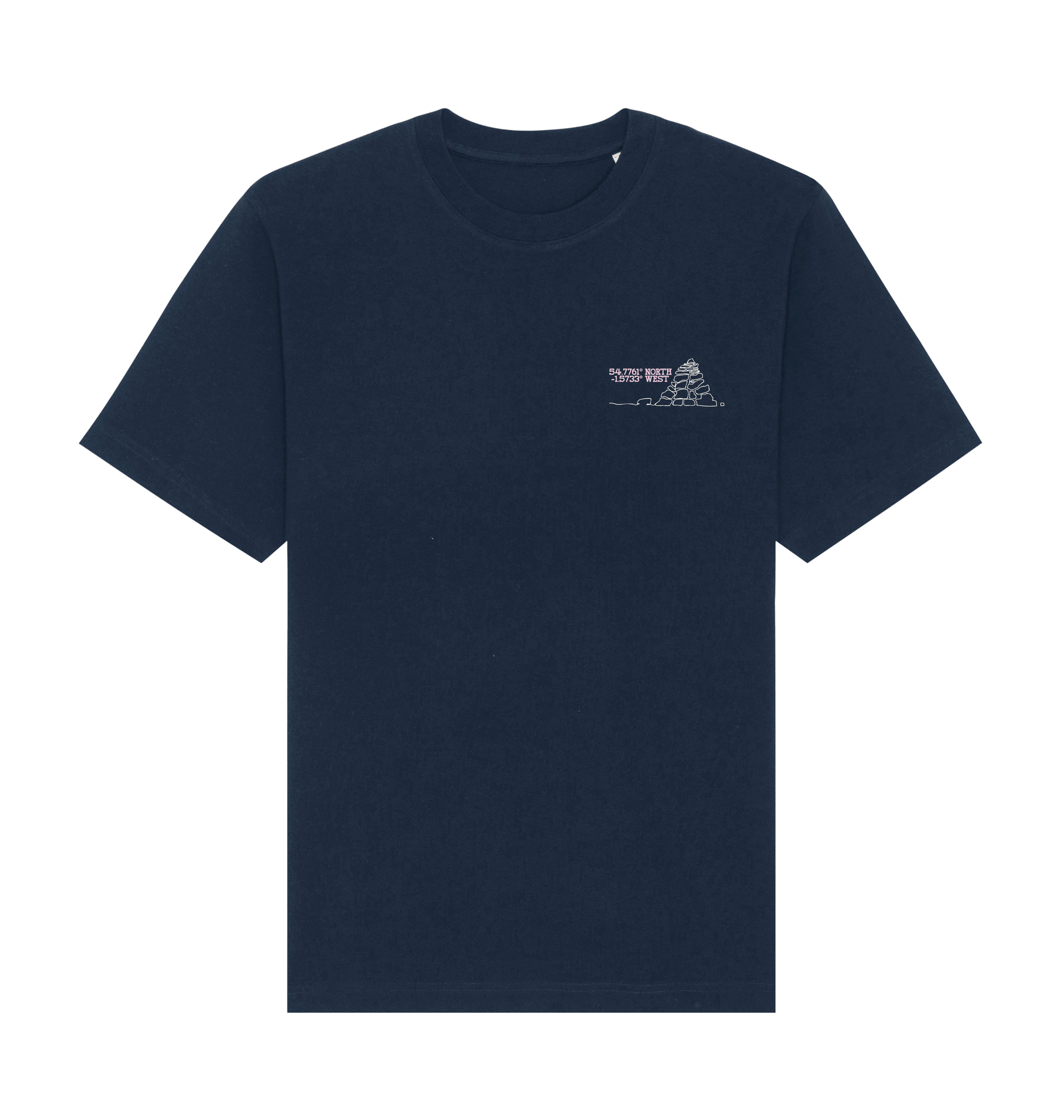 French Navy Printed T-shirt Front