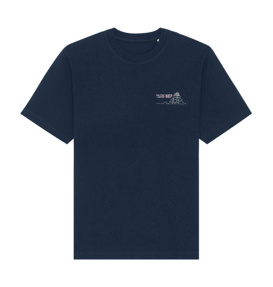 French Navy Printed T-shirt Front