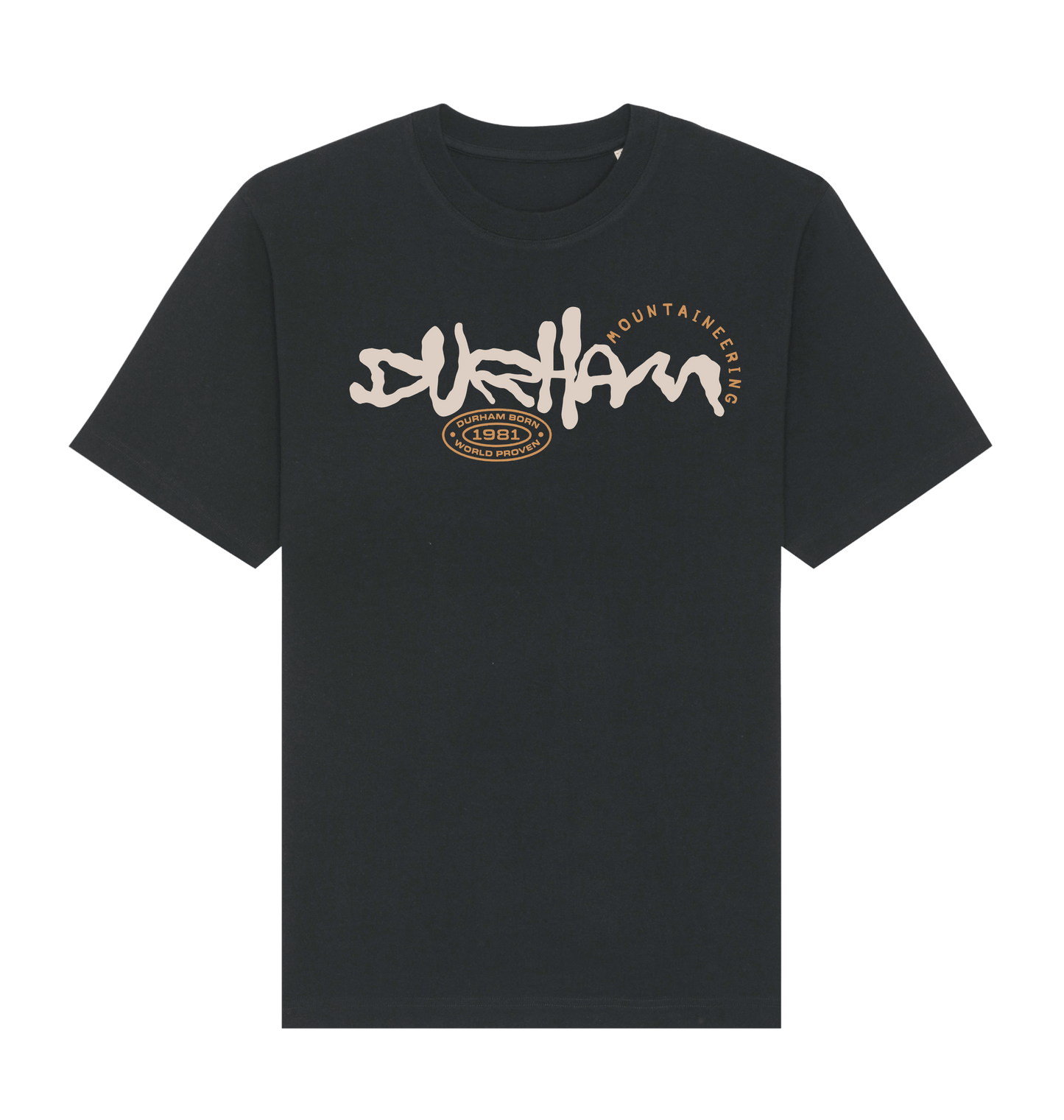 Black Printed T-shirt Front