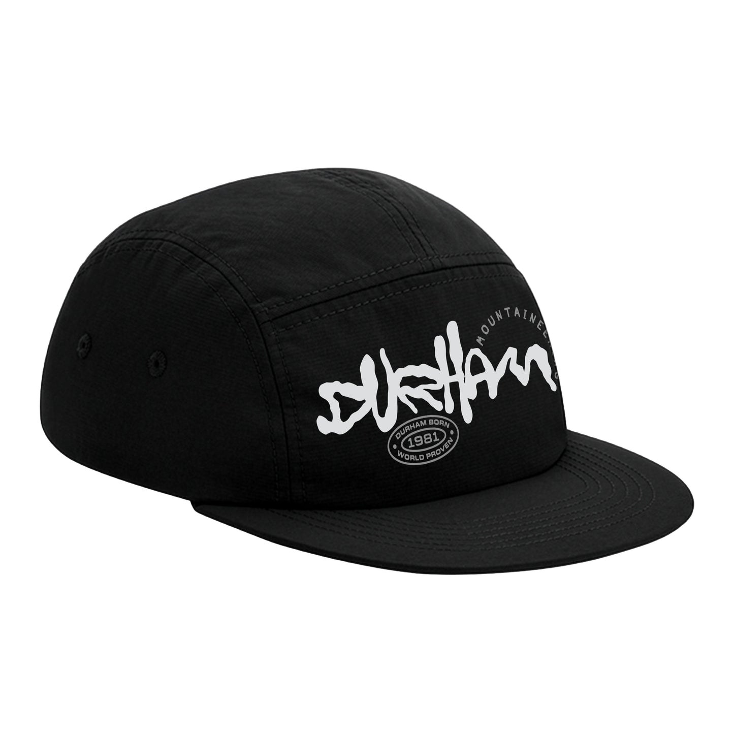 Ridge 5 Panel Camper Cap - Black
