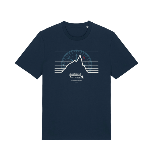 French Navy Printed T-shirt Front