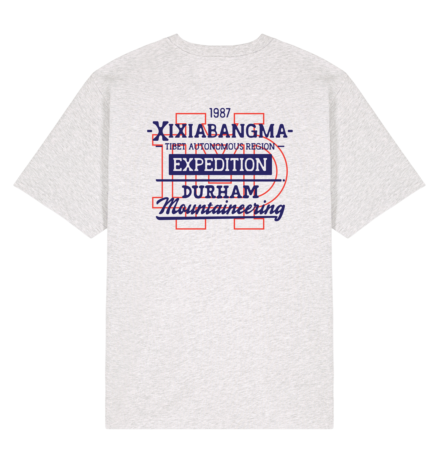 Cool Heather Grey Printed T-shirt Back
