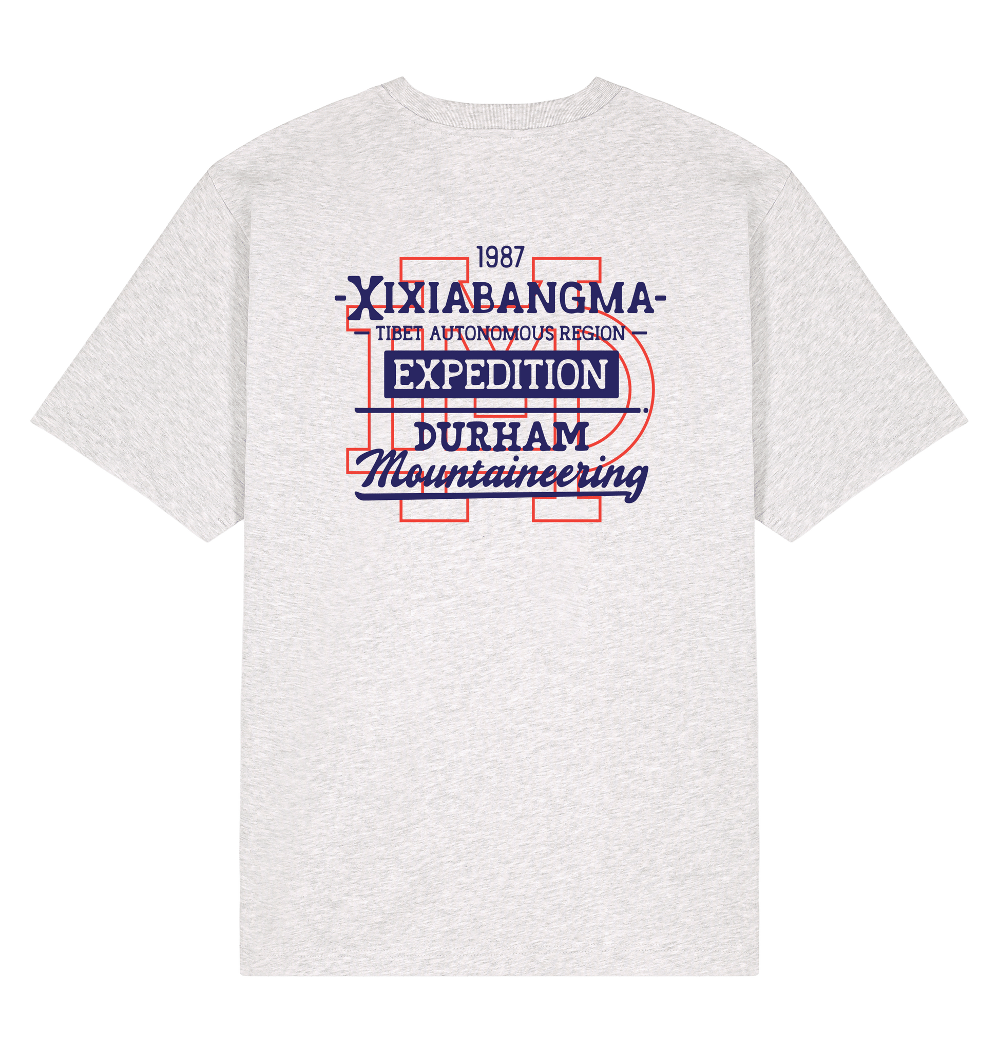 Cool Heather Grey Printed T-shirt Back