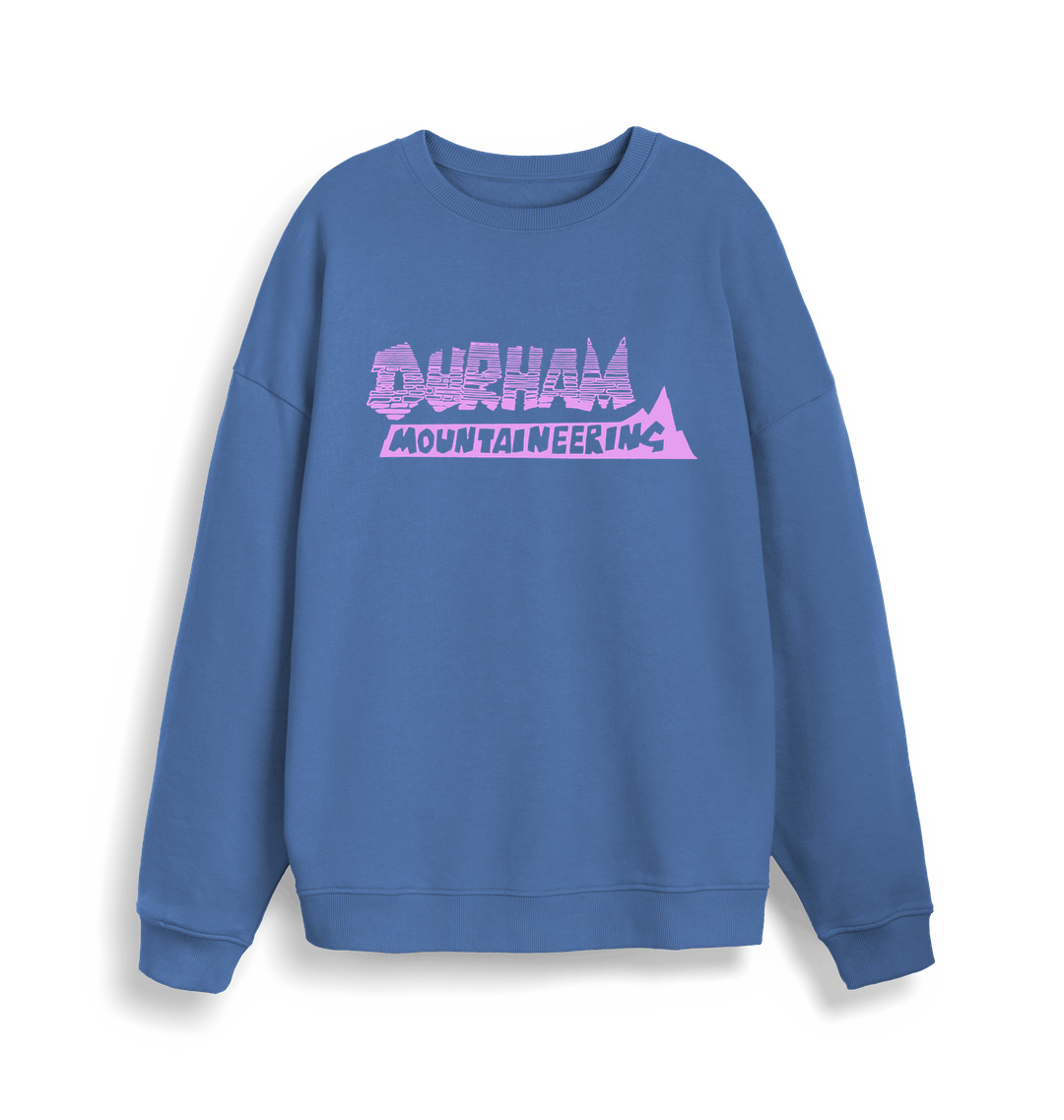 Bright Blue Printed Sweater Front